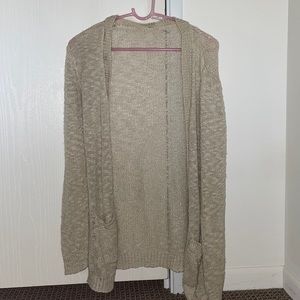 Small tan cardigan